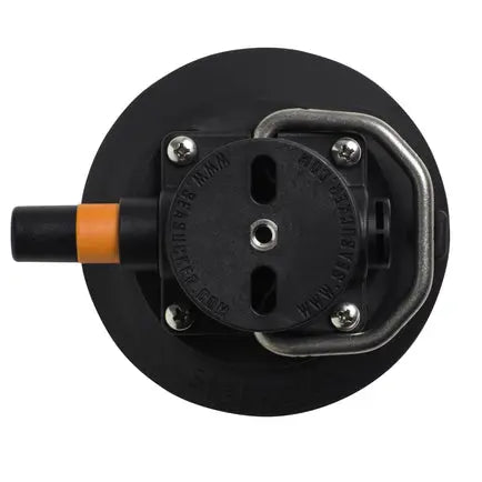 SeaSucker 4.5" SeaSucker w/ Flat-Top Stainless Steel D-Ring (Black) -  Rack-n-Roll