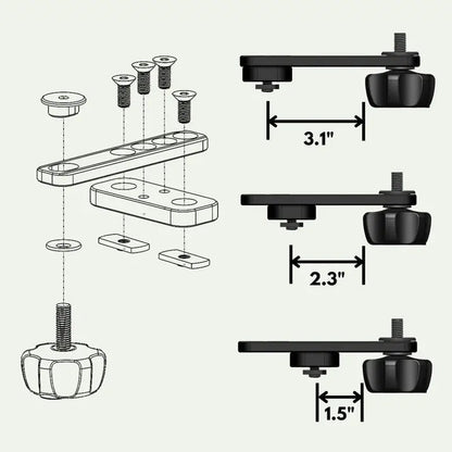 Trxstle CRC System T-Slot Mounts -  Rack-n-Roll