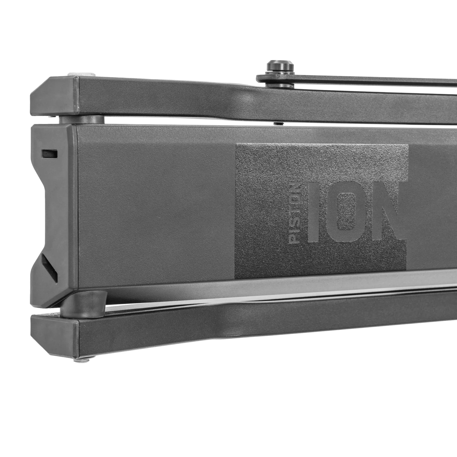 Close-up of a metallic component with 'Küat Piston ION' branding on a white background