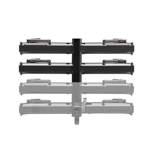 Kuat Piston Pro X Add On LED Dual Ratchet Platform Rack with Kashima - 2 Bike - Galaxy Gray -  Rack-n-Roll