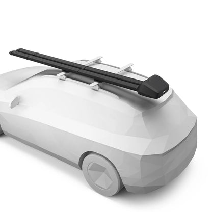 Rod carrier on a car on a white background