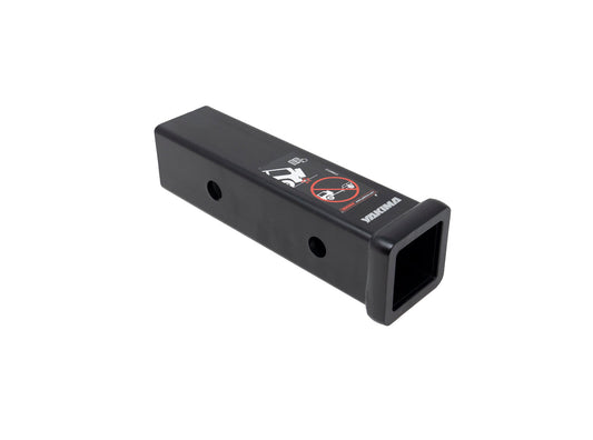 Black metal hitch adapter