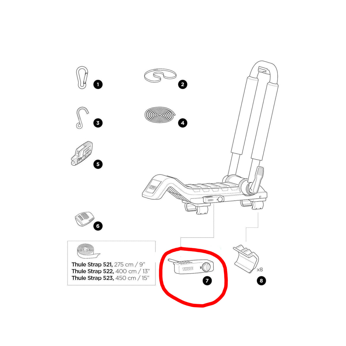Thule -  Hull a Port XT Tool with Lock Plug